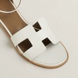  Dép Nữ Hermes Santorini Sandal 'Blanc' 