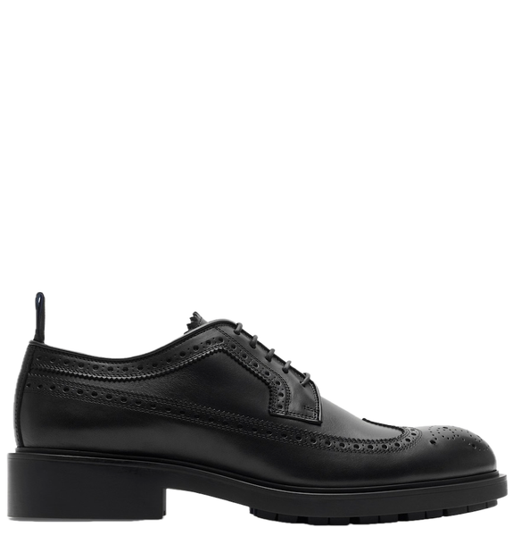  Giày Nam Burberry Leather Loch Brogues 'Black' 