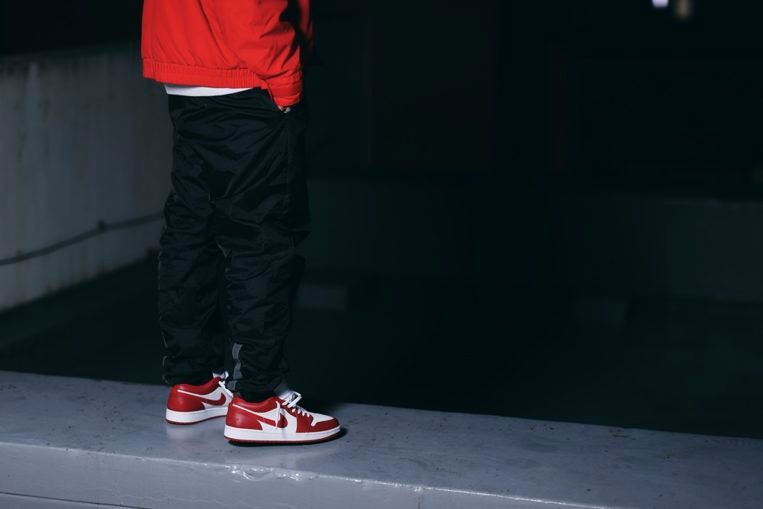  Giày Nike Air Jordan 1 Low 'Gym Red White' 