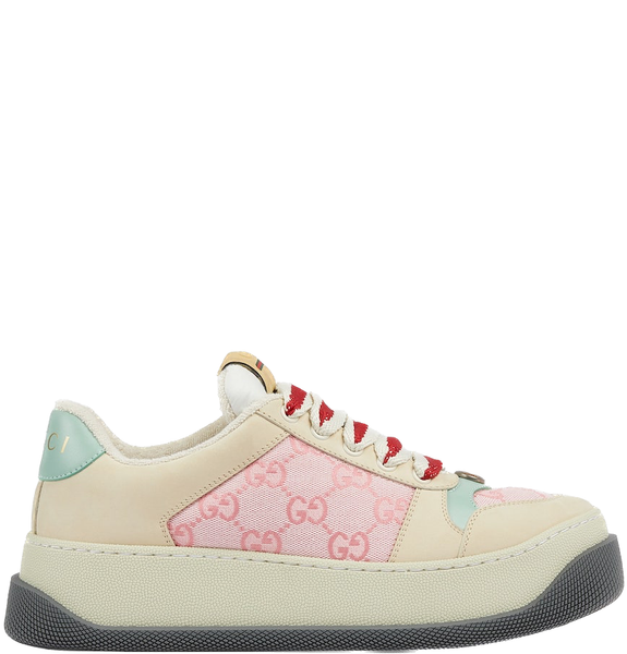  Giày Nữ Gucci Screener Sneaker 'Pink' 