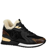  Giày Nữ Louis Vuitton Run Away Sneaker 'Black' 