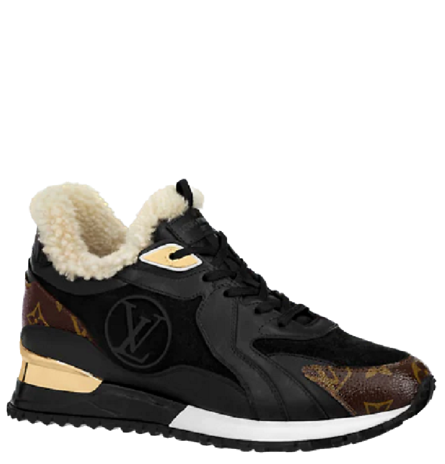  Giày Nữ Louis Vuitton Run Away Sneaker 'Black' 