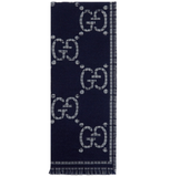  Khăn Gucci Check GG Wool Scarf 'Blue' 