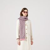  Khăn Gucci GG Wool Scarf 'Graphite' 