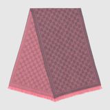  Khăn Gucci GG Wool Scarf 'Graphite' 