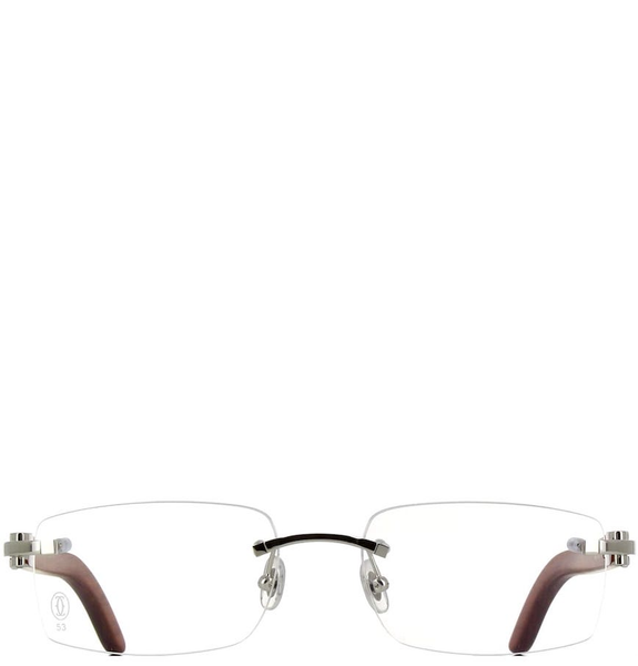  Kính Nam Cartier C Decor Eyeglasses 'Brown' 