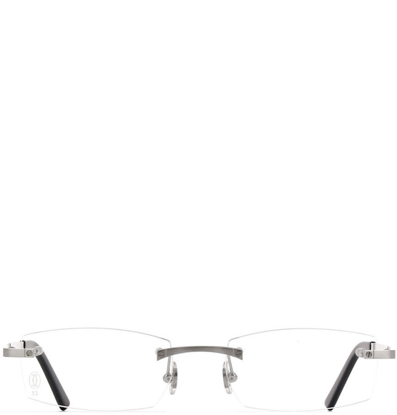  Kính Nam Cartier Santos Eyeglasses 'Silver' 