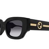  Kính Nữ Gucci Panthos Sunglasses 'Black' 