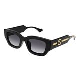  Kính Nữ Gucci Panthos Sunglasses 'Black' 