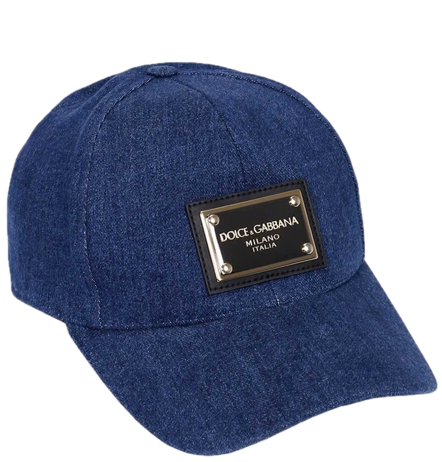  Mũ Dolce & Gabbana Denim Tag Gold 'Blue' 