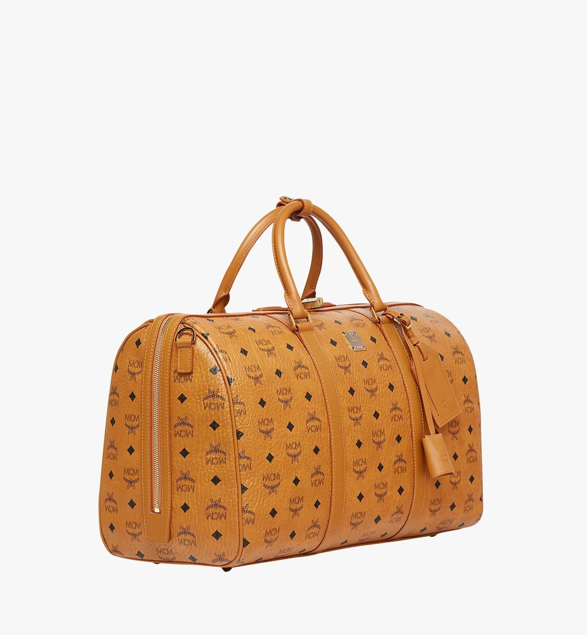  Túi MCM Ottomar Weekender Bag 'Cognac' 