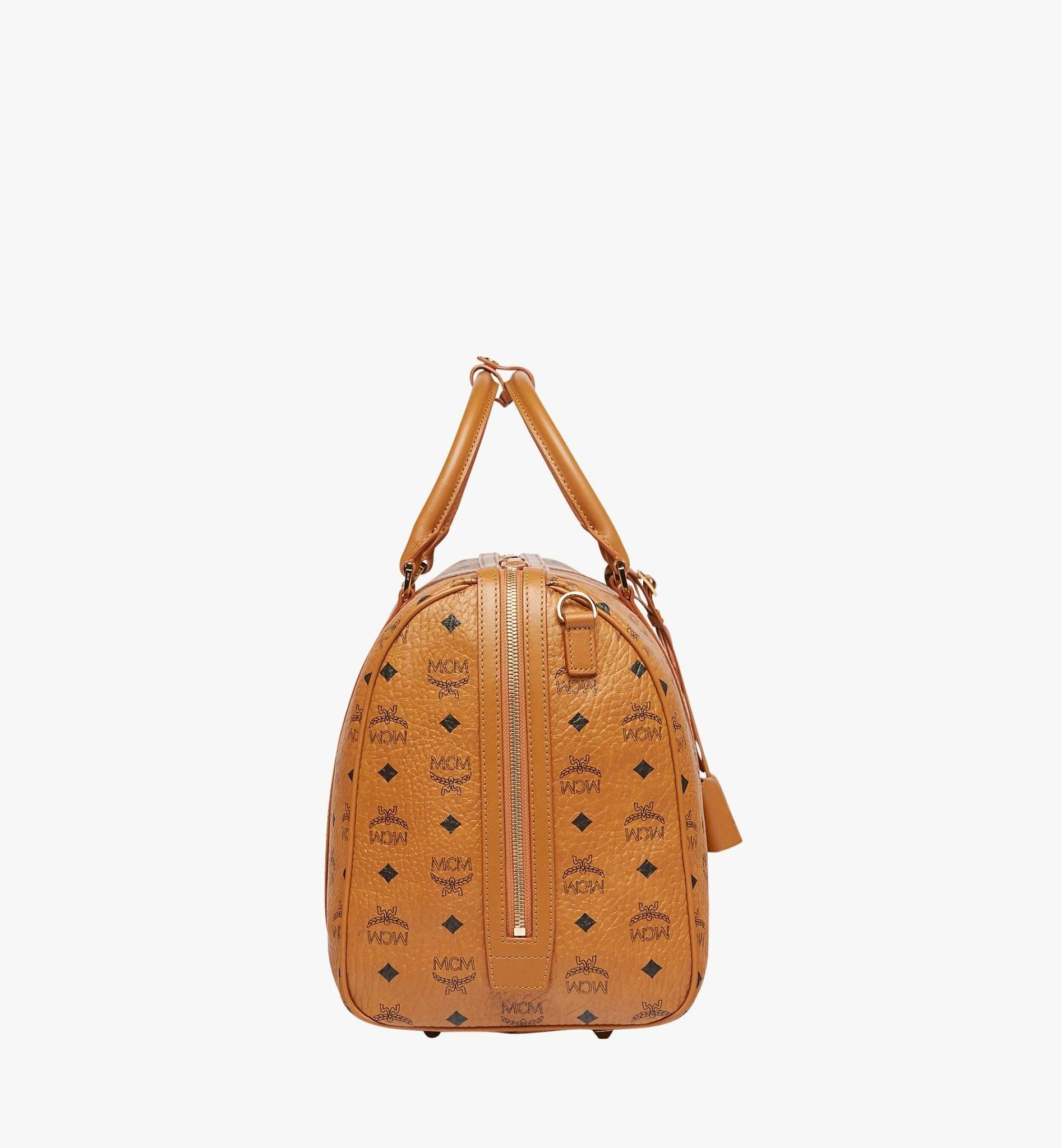  Túi MCM Ottomar Weekender Bag 'Cognac' 