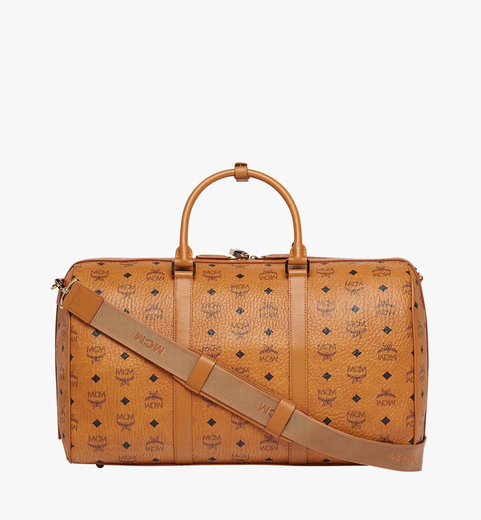  Túi MCM Ottomar Weekender Bag 'Cognac' 