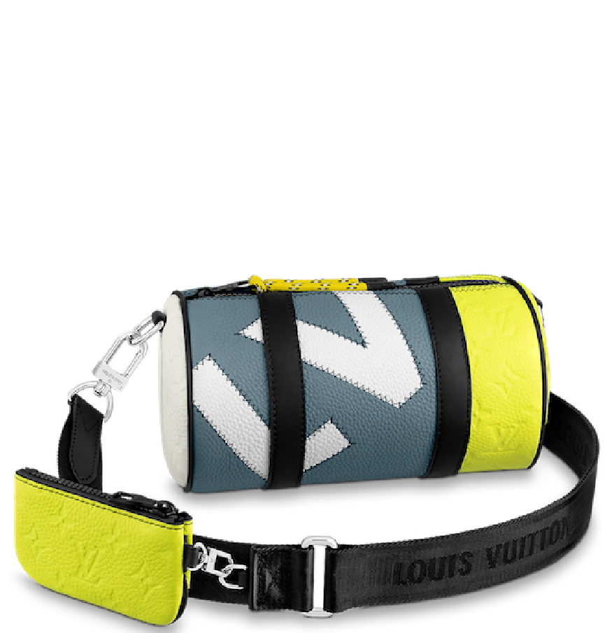  Túi Nam Louis Vuitton Polochon 'Yellow Silver' 