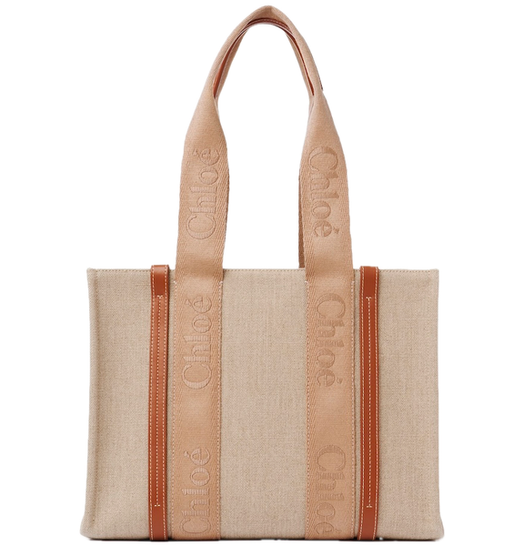 Túi Nữ Chloe Woody Tote Bag 'Soft Tan' 
