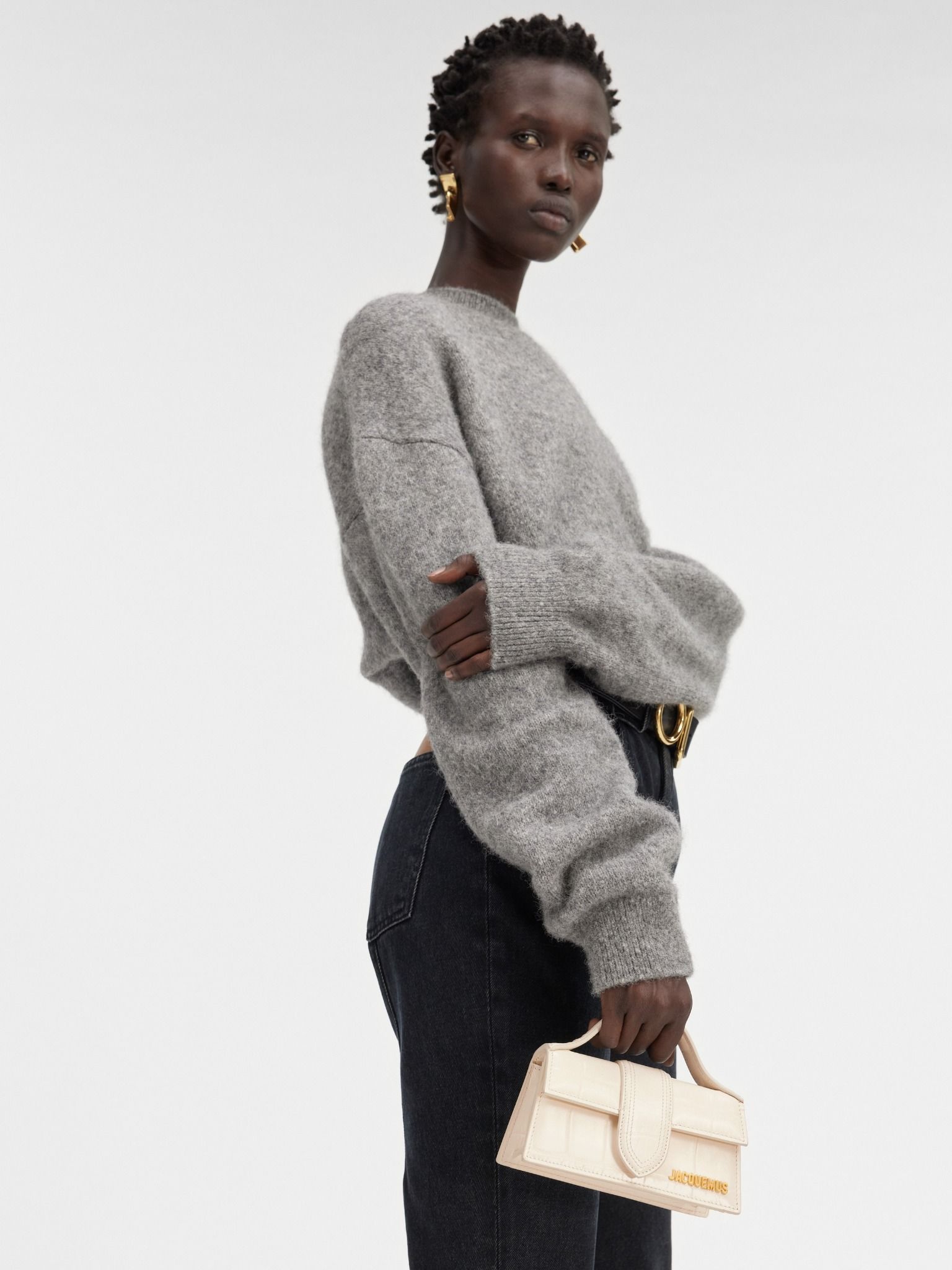  Túi Nữ Jacquemus The Bambino 'Ivory' 