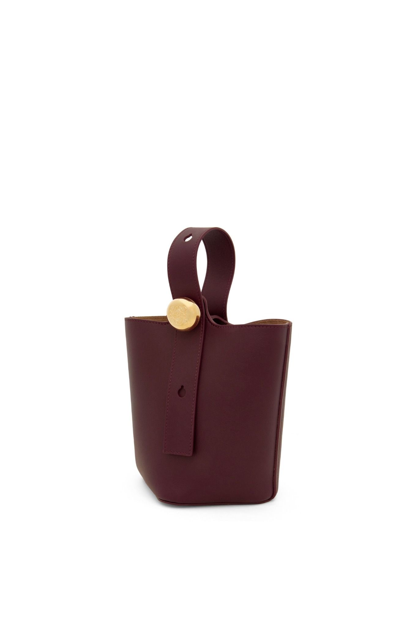  Túi Nữ Loewe Mini Pebble Bucket 'Burgundy' 