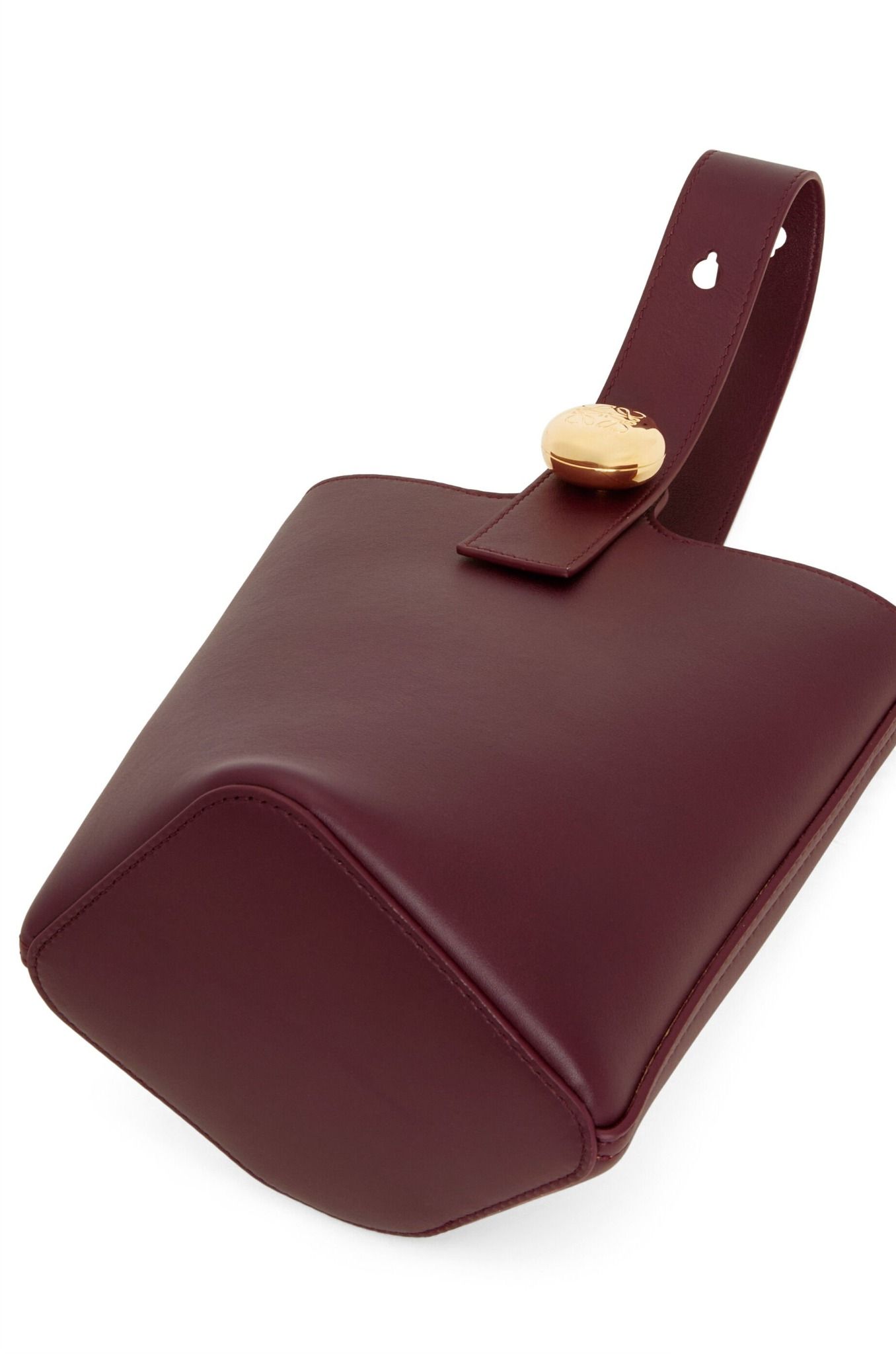  Túi Nữ Loewe Mini Pebble Bucket 'Burgundy' 