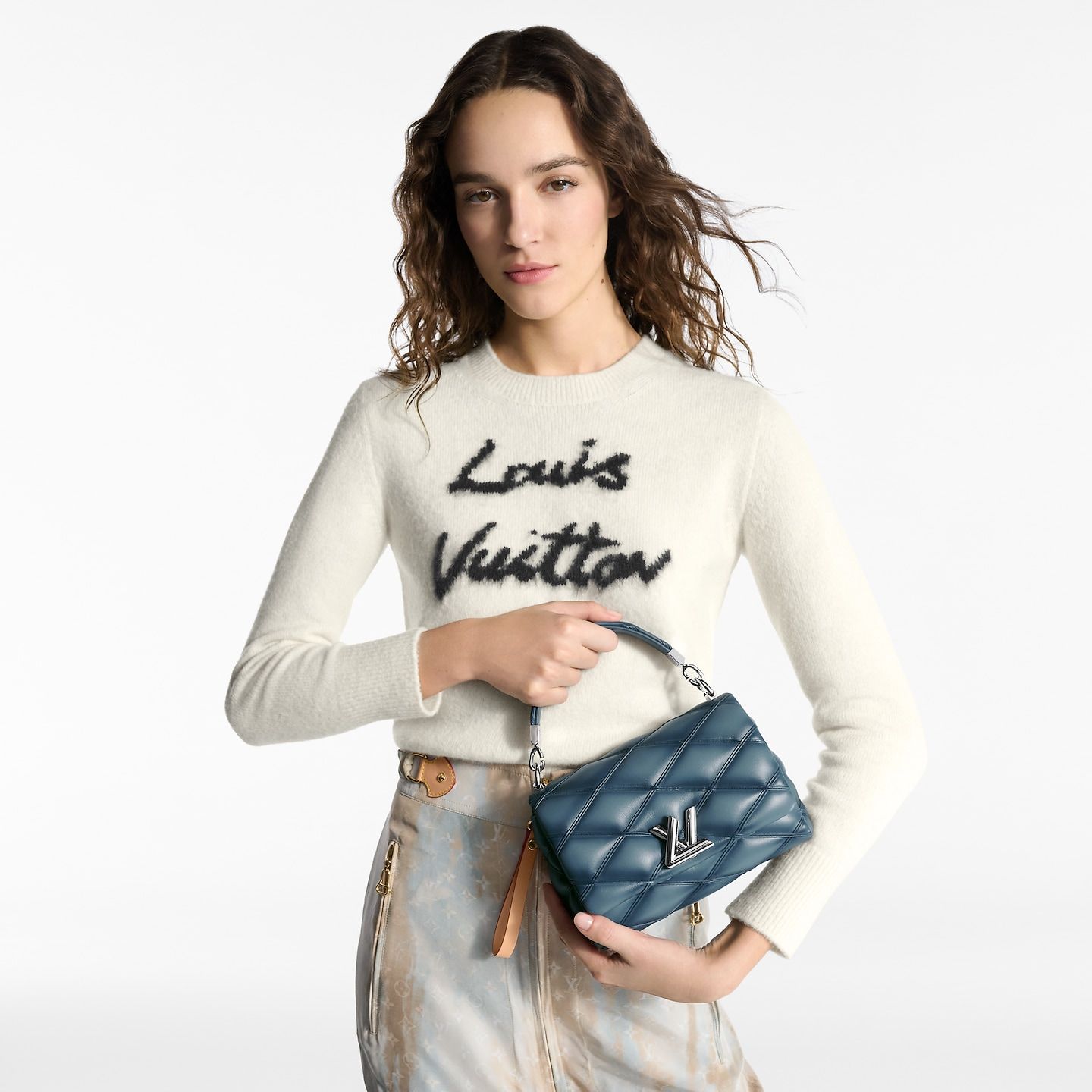 Túi Nữ Louis Vuitton GO-14 PM Bag 'Denim Blue' 