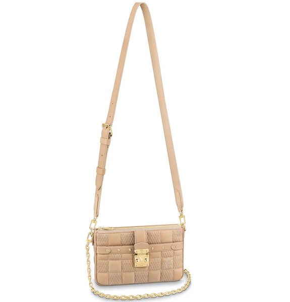  Túi Nữ Louis Vuitton Troca MM Cashmere 'Beige' 
