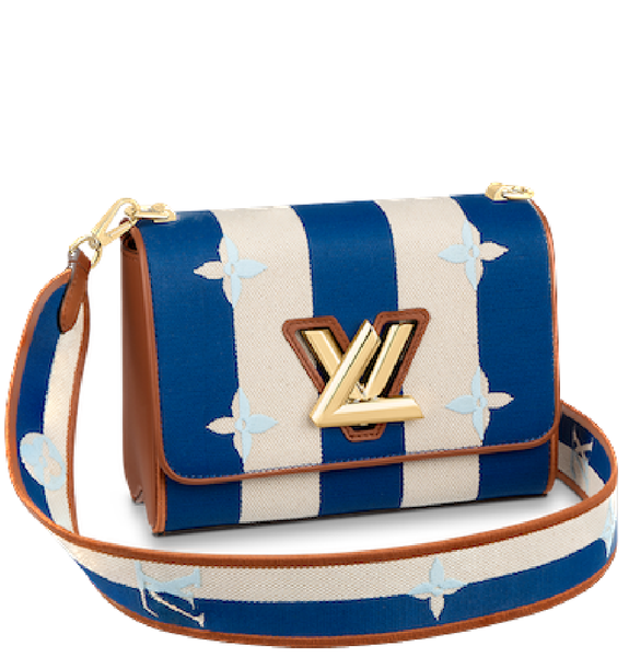  Túi Nữ Louis Vuitton Twist Mm Embroidered 'Blue' 