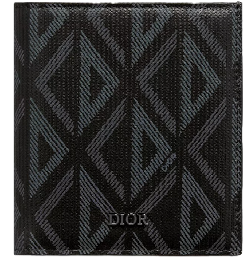  Ví Dior Vertical Bifold Wallet 'Black' 
