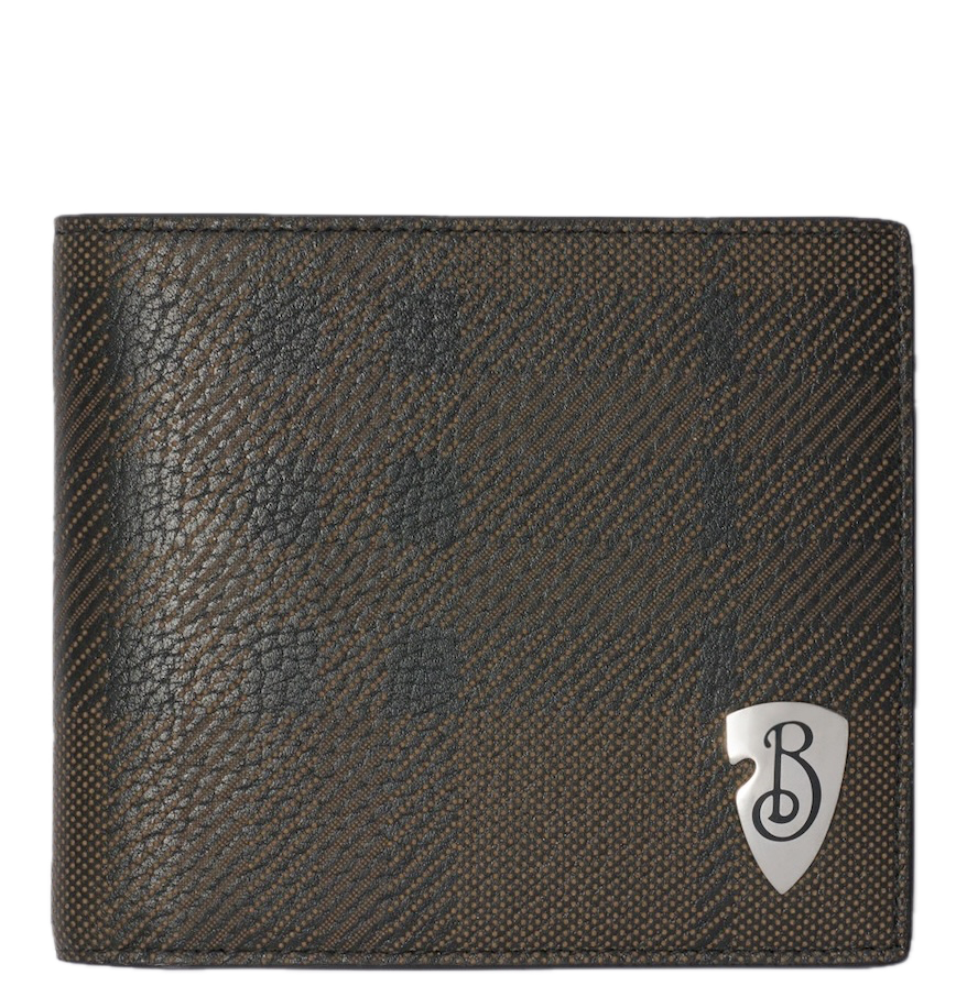  Ví Nam Burberry B Shield Bifold Wallet 'Slate' 