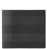  Ví Nam Burberry Check Bifold Wallet 'Charcoal' 