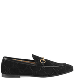  Giày Nam Gucci Jordaan GG 'Velvet Loafer Black' 