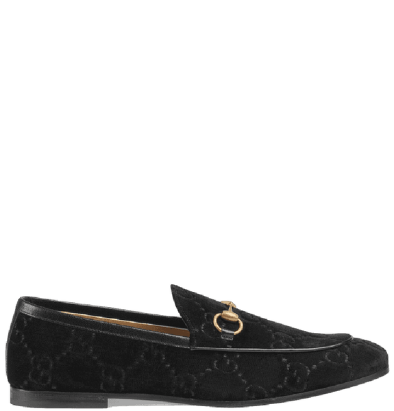  Giày Nam Gucci Jordaan GG 'Velvet Loafer Black' 