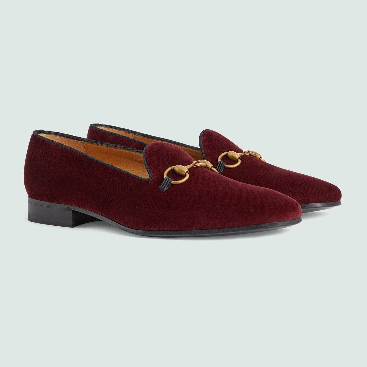 Giày Nam Gucci Loafer With Horsebit 'Burgundy Velvet' 