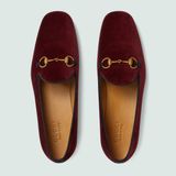  Giày Nam Gucci Loafer With Horsebit 'Burgundy Velvet' 
