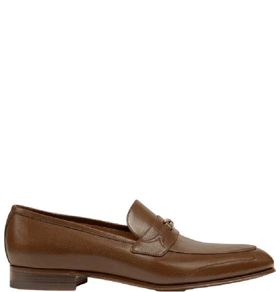  Giày Nam Gucci Loafer Interlocking G Leather 'Brown' 