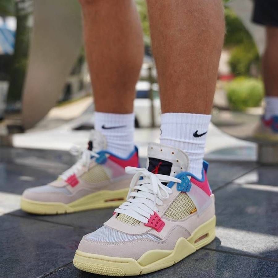 Retro High Og Jordan Guava Ice On Feet Air Jordan X Union La Giày
