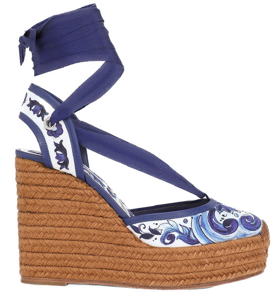  Giày Nữ Dolce & Gabbana Rope-soled With Wedges 'Brocade' 
