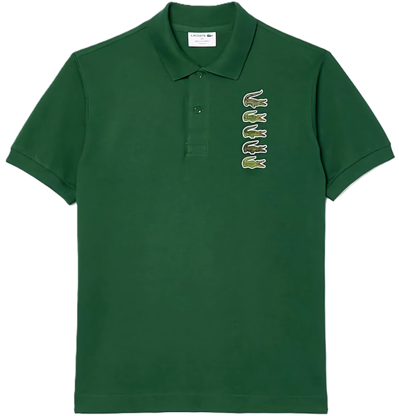  Áo Lacoste Classic Fit Croc Badge Piqué 'Green' 