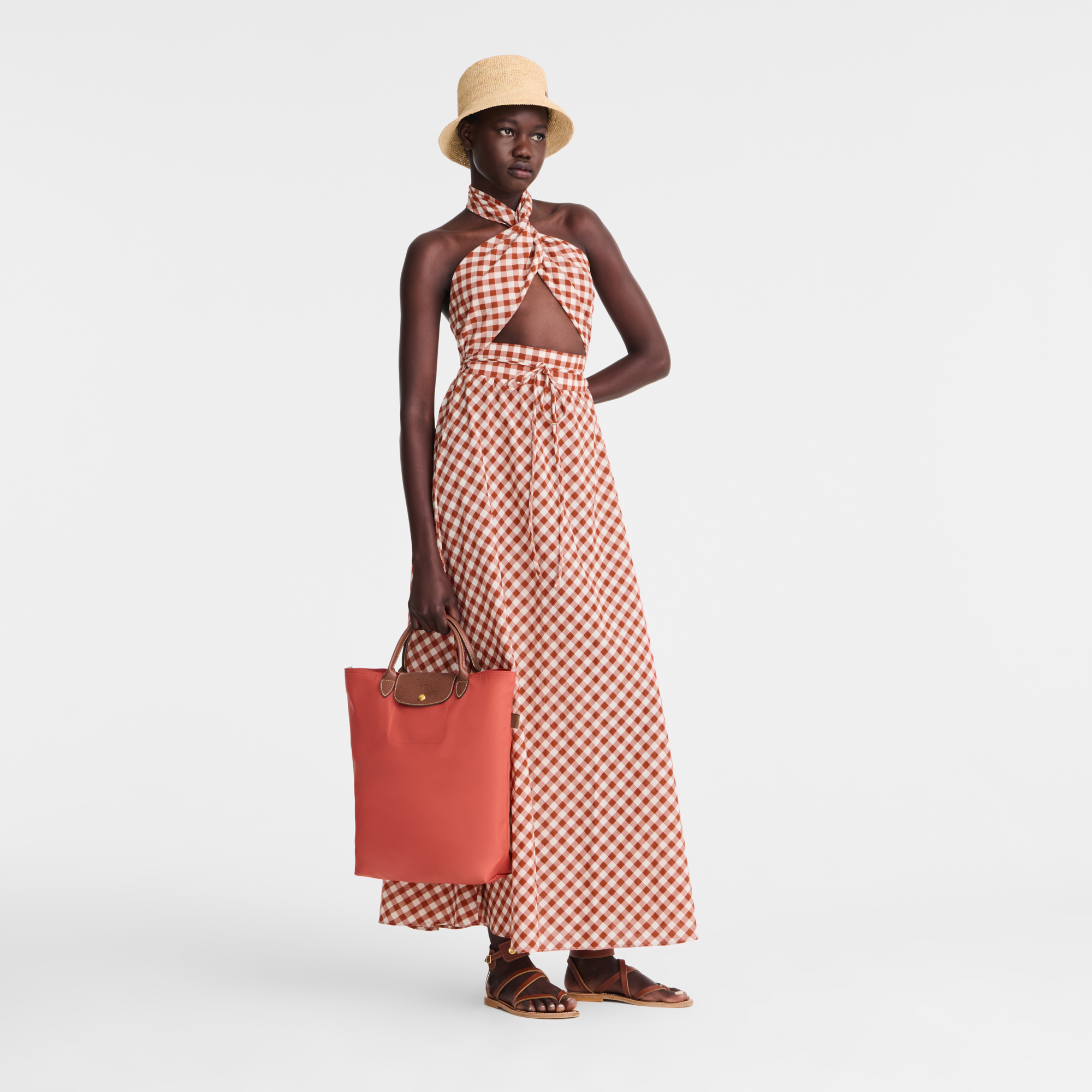 Túi Nữ Longchamp Le Pliage M Tote Bag 'Tomato' 