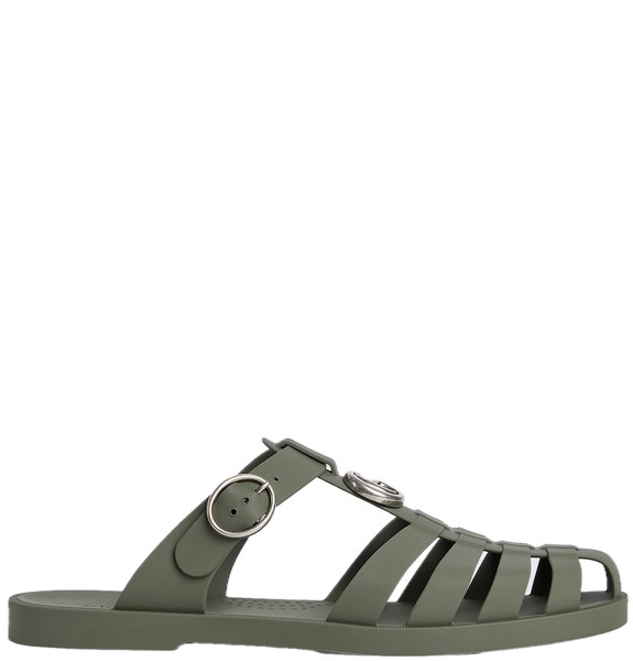  Dép Nam Gucci Double G Mule 'Dark Green' 