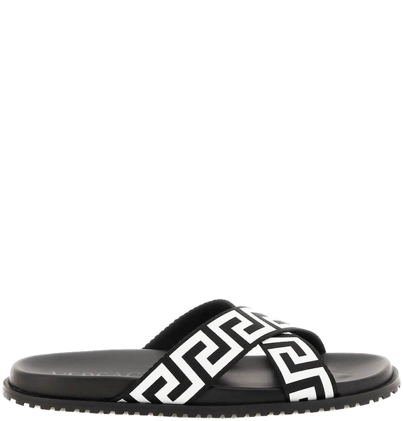  Dép Nam Versace Greca Slides 'Black' 