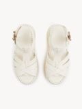  Dép Nữ Chloe Nama Wedge Sandal 'Eggshell' 