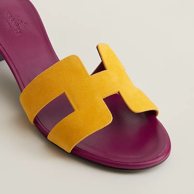  Giày Nữ Hermes Oasis Sandal 'Jaune Topaze' 