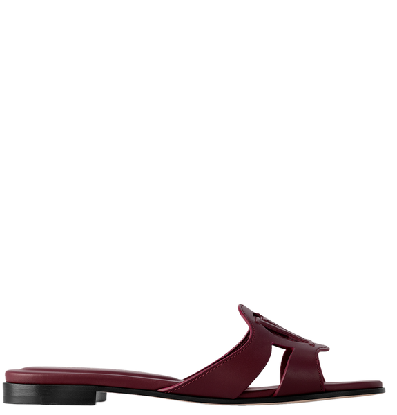  Dép Nữ Louis Vuitton LV Isola Flat Mules 'Bordeaux' 