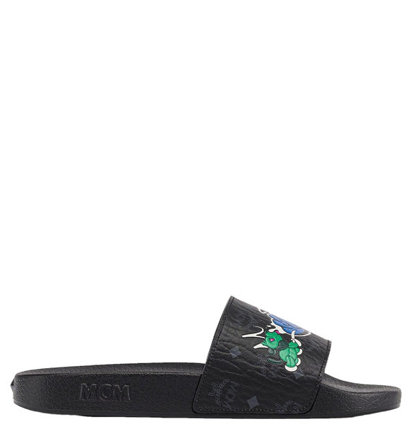  Dép Nữ MCM Haru, Henry, Kaiser Slides 'Black' 