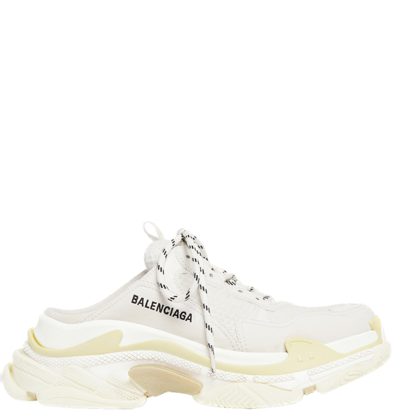  Giày Nam Balenciaga Triple S Mule 'White' 