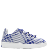  Giày Nam Burberry Checked Knit Box Sneaker 'Blue' 