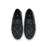  Giày Nam Louis Vuitton LV Driver Moccasin 'Black' 