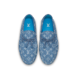  Giày Nam Louis Vuitton LV Driver Moccasins 'Blue' 