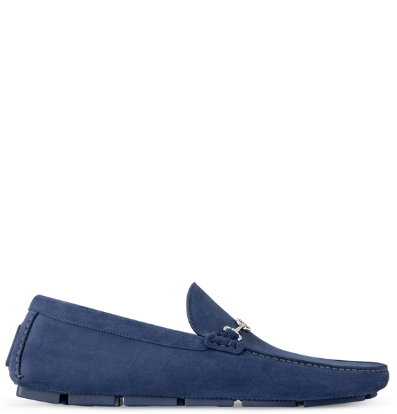  Giày Nam Louis Vuitton LV Driver Moccasins 'Marine' 
