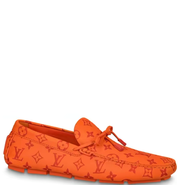  Giày Nam Louis Vuitton Driver Moccasins 'Orange' 