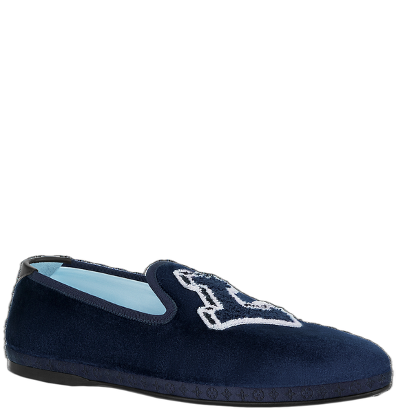  Giày Nam Louis Vuitton LV Met Moccasins 'Navy Blue' 